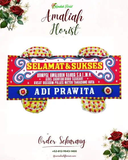 Papan Bunga Ucapan Selamat Srikamulyan